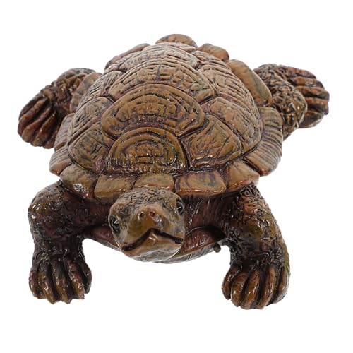 ABOOFAN kleine Schildkrötenverzierung Meerestierfiguren gefälschtes Tiermodell Schildkröte Dekoration Harz Schildkröte Figur schmücken Meeresdekor künstliche Schildkrötenverzierung Krabbe von ABOOFAN