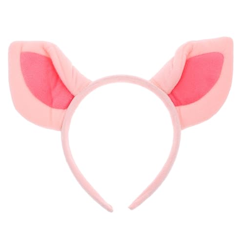 Superweiche Ohr Stirnband Halloween Tier Cosplay Pink Puppy Ear Headwear Kostümfest Haarband Bühne Leistung Prop (Pink) von ABOOFAN