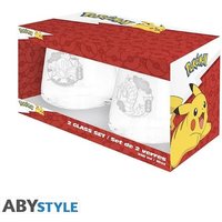 POKEMON 2 Glass Set Magikarp & Gyarados von Abysse Deutschland GmbH