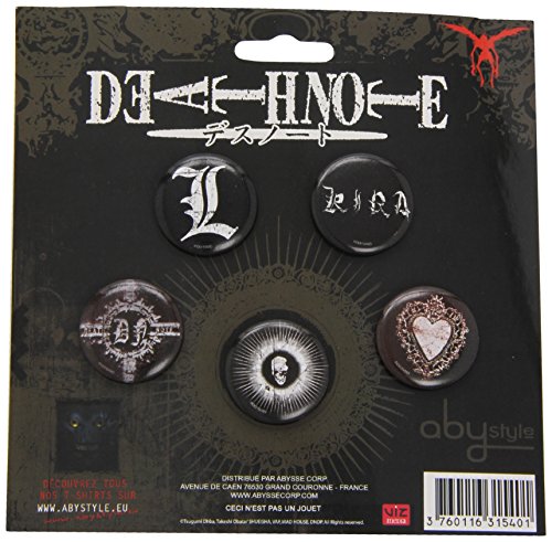 ABY Style - Death Note - 5 Badges : Vintage von ABYSTYLE