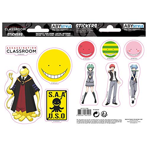 ABYSTYLE - Tassination Classroom – Aufkleber – 16 x 11 cm/2 Bögen – Koro ABYSTYLE - Tassination Classroom – Aufkleber – 16 x 11 cm/2 Bögen – Koro von ABYSTYLE