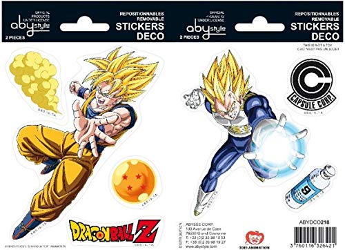 ABYSTYLE - DRAGON BALL - Stickers - 16x11cm - Goku/Vegeta von ABYSTYLE