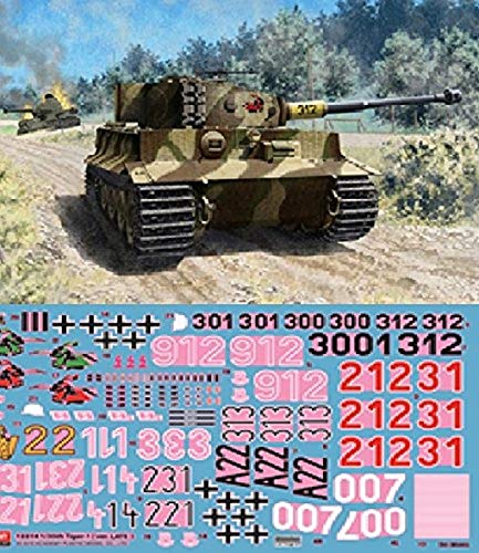 Academy AC13314 13314 Panzer, 493314 1/35 Tiger-1 späte Version, Mehrfarbig, One Size von Academy