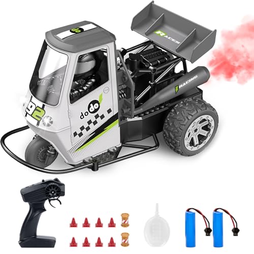 ACAMMZAR Ferngesteuertes Auto, 1:16 RC Motorräder für Kinder, 22+Km/h RC Auto 50+min Laufzeit mit 2 Akkus, Spielzeug Auto mit Led-licht, Spray, Musik für Kinder ab 6 8 Jahre Alte Erwachsene von ACAMMZAR