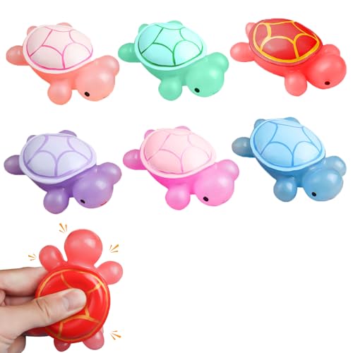 6 Stück Fufu Squishy Toy, Squishy Anti Stress Spielzeug, Schildkröte Soft Squeeze Stressabbau Squishies, Squishy Klebrig Spielzeug Stress Spielzeug, für Kinder und Erwachsene Geschenk (A) von ACAREY