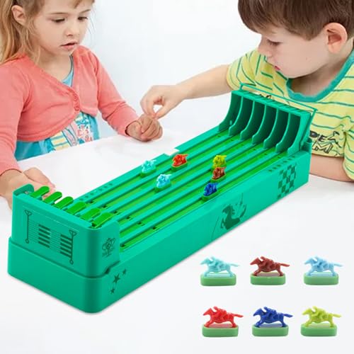 Pferderennen-Spiel, Horse Racing Game, 2024 Neues Tabletop-Pferderennen-Spiel, Tragbare Interaktives Mini-Tischspiele,Kinderspiele, Partyartikel,für Familienspiel, Erwachsene und Kinder (A) von ACAREY