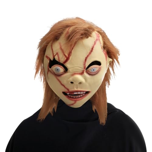 ACBAGI Chucky Maske Kostüm Halloween Maske Halloween Kills Masken Gruselige Maske Halloween Kostüm Maske Party (Chucky) von ACBAGI