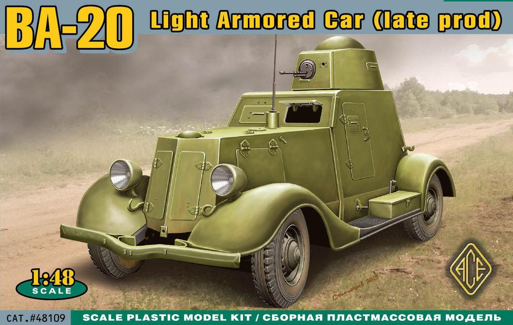 BA-20 light armored car,late prod. von ACE