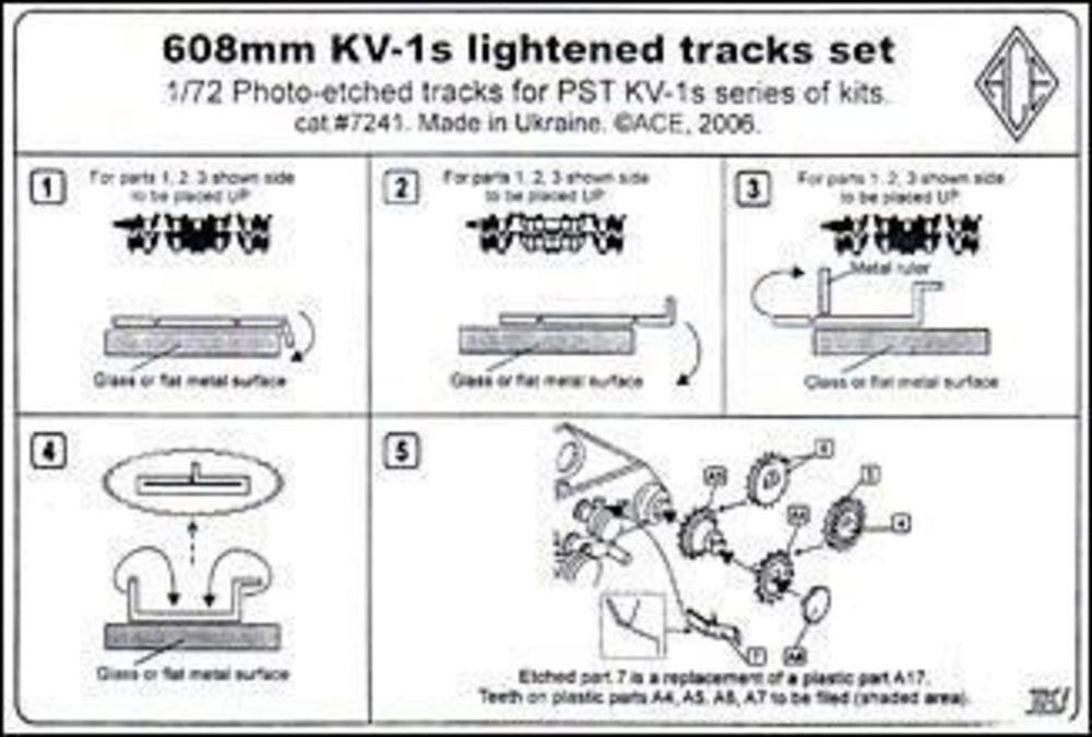 KV-1s 608mm lightened tracks set von ACE