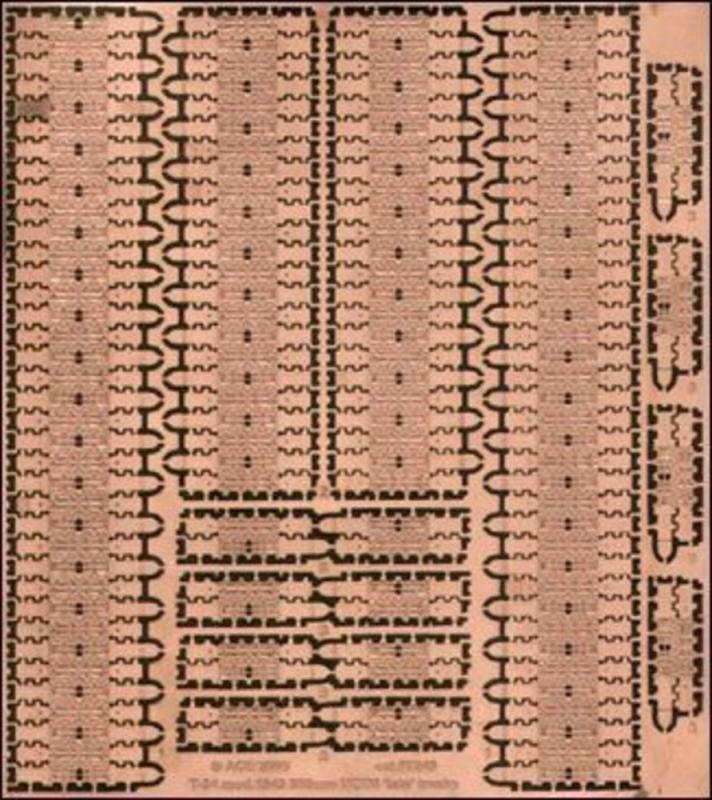 PE-Tracks for T-34 mod.1943 500mm für Dragon, Revell und Unimodel Bausatz von ACE