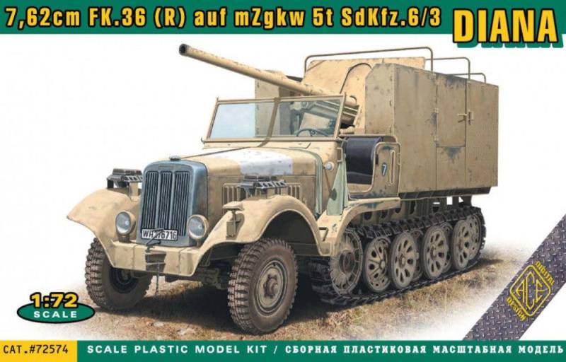 Sdkfz.6/3 DIANA 7,62cm FK.36 (R) auf mZgkw 5t von ACE