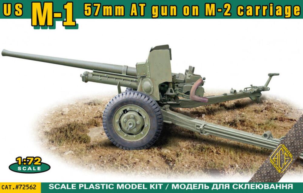 US M-1 57mm AT gun on M-2 carriage von ACE