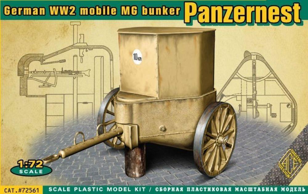 WWII German mobile MG bunker Panzernest von ACE