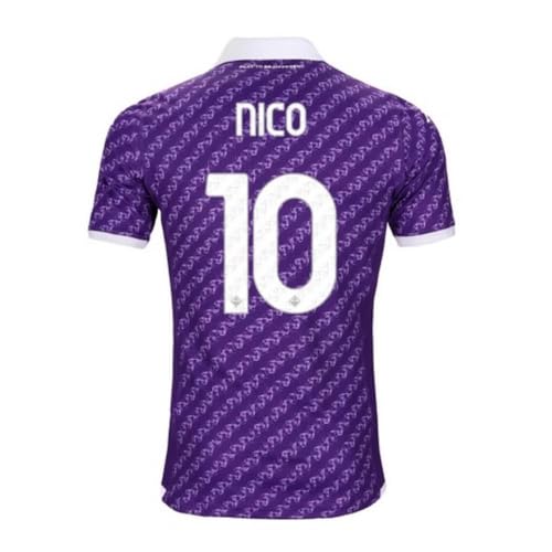 Acf Fiorentina GONZALEZ22H 2023/2024 Player Nameblock und Number, Weiß, Einheitsgröße von Acf Fiorentina