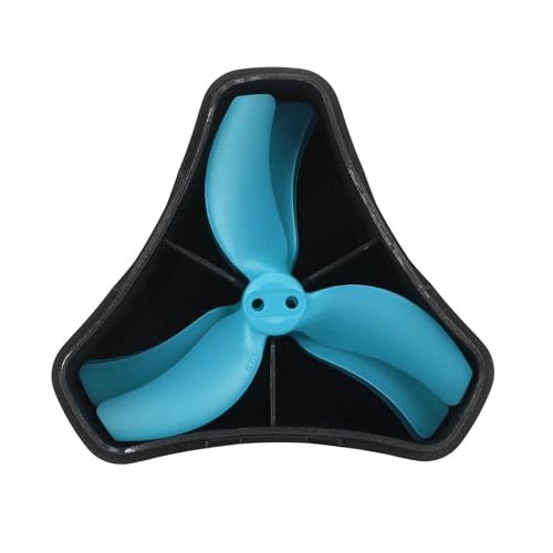 ACOGEDO Drohnenpropeller, Drohnenpropeller, Drohnenblätter mit Aufbewahrungskoffer, 2 Paar FPV-Drohnenpropeller, Leichte 3-Blatt-RC-Drohnenpropeller für Avata 2 3032S FPV-Drohne (Blue) von ACOGEDO