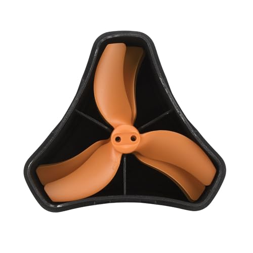 ACOGEDO Drohnenpropeller, Drohnenpropeller, Drohnenblätter mit Aufbewahrungskoffer, 2 Paar FPV-Drohnenpropeller, Leichte 3-Blatt-RC-Drohnenpropeller für Avata 2 3032S FPV-Drohne (ORANGE) von ACOGEDO