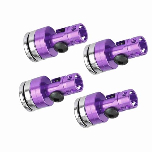 ACOGEDO RC Magnetischer Karosseriepfosten, Body Shell Mount Column, mit Glatter Oberfläche 4PCS Aluminium Magnetic für SCX10 4WD 1:10 RC Car (violett) von ACOGEDO