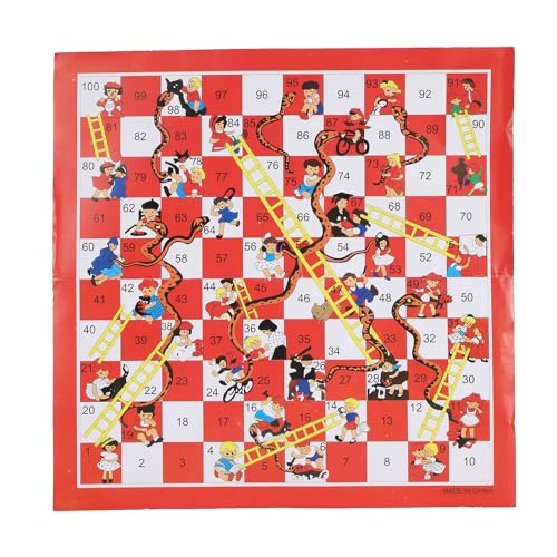 Schlangen und Leitern, Brettspiel, Schlangen und Leitern Verbessern die Beziehung, Brettspiel-Set, Schach, Herausfordernder Spaß für Outdoor-Reisen von ACOGEDO