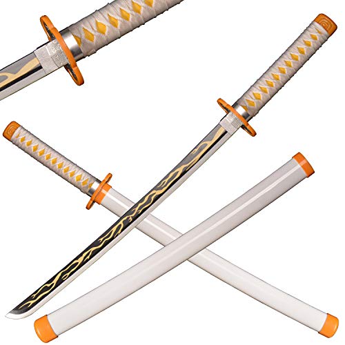 ACTASITEMS Japanisches Anime Cosplay Requisit Dämonentöter Holzschwert - 78cm, Katana-Agatsuma Zenitsu von ACTASITEMS