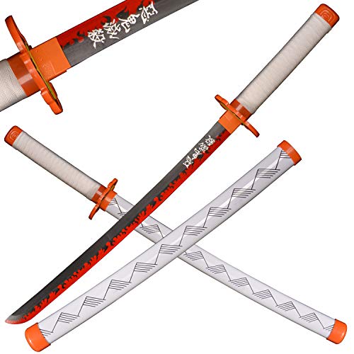 ACTASITEMS Japanisches Anime Cosplay Requisit Dämonentöter Holzschwert - 78cm, Katana-Rengoku Kyoujurou von ACTASITEMS