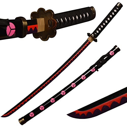 ACTASITEMS Japanisches Zoro Schwerter Anime Cosplay Holzschwert - 104cm,shisui Katana von ACTASITEMS
