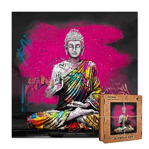 ACTIVE PUZZLES - Prominente Puzzles | Erwachsene | Holzpuzzles, Lasergeschnitten, Nachhaltig und Umweltfreundlich, Hochwertige Verarbeitung (Buddha M) von ACTIVE PUZZLES