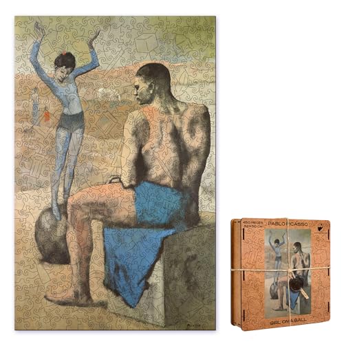 ACTIVE PUZZLES - Kunstpuzzles Berühmter Maler | Erwachsene | Holzpuzzles, Lasergeschnitten, Nachhaltig und Umweltfreundlich, Hochwertige Verarbeitung (Picasso Mädchen am Ball) von ACTIVE PUZZLES