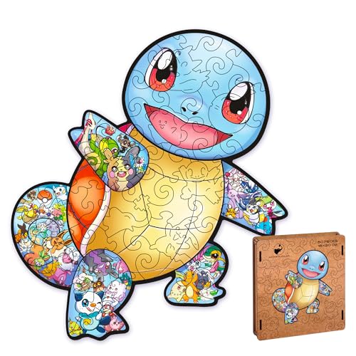 ACTIVE PUZZLES - Japanische Anime-Puzzles | Kinder & Jugendliche | Holzpuzzles, Lasergeschnitten, Nachhaltig und Umweltfreundlich, Hochwertige Verarbeitung (Schildkröte XS) von ACTIVE PUZZLES