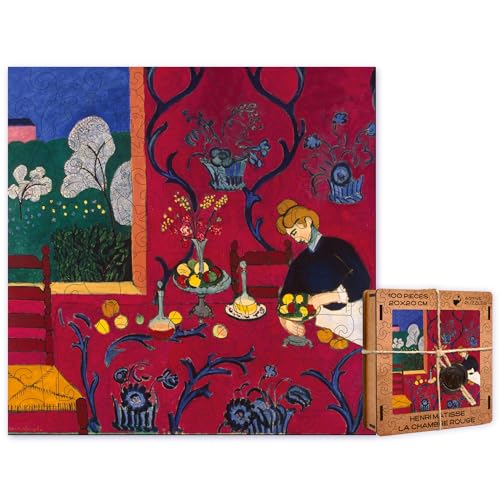 ACTIVE PUZZLES - Kunstpuzzles Berühmter Maler | Erwachsene | Holzpuzzles, Lasergeschnitten, Nachhaltig und Umweltfreundlich, Hochwertige Verarbeitung (Matisse Rotes Zimmer) von ACTIVE PUZZLES