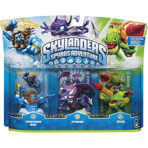 Skylanders Spyro's Adventure 3-pack [Lightning Rod, Cynder and Zook] von ACTIVISION