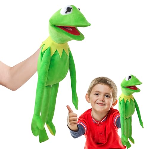 ACTOYS Handpuppe Frosch, Kermit Handpuppe 60 cm, Handpuppen für Kinder, Frosch Plüschtier, Frog Spielzeug, Kuscheltier, Tierhandpuppen für Kinder, Handpuppe Kermit, Kermit Frog Handpuppe von ACTOYS