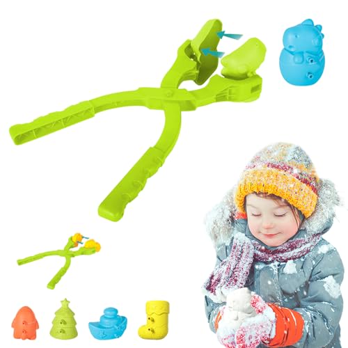 ACTOYS Schneeball Clip, Schneeball Werkzeug Clip, Schneeball Maker, Schneeball Zange, Schneeball Former, Sandball Schneeball Clip, Kunststoff Sandball Schneeball Clip für Kinder Spielen Schnee von ACTOYS