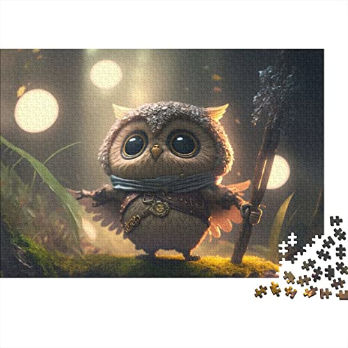 1000-teiliges Puzzle für Erwachsene, Tier-Eulen-Vogel-Puzzle für Erwachsene, Herausforderungsspielzeug, 1000-teiliges Puzzle für Erwachsene, 75x50cm von ADASTE