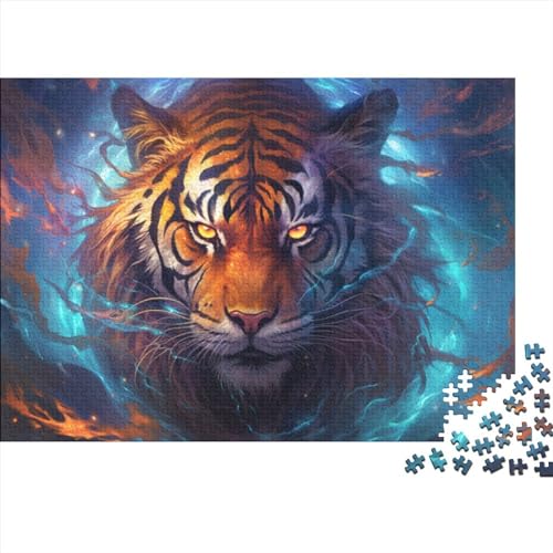 1000-teiliges Puzzle für Erwachsene, Traumtiger-Puzzle, Holzpuzzle für Erwachsene, Familienunterhaltungsspielzeug (Größe 75x50 cm) von ADASTE