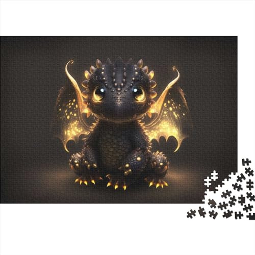 Baby-Drachen-Puzzle für Erwachsene, 1000-teiliges Puzzle für Erwachsene, anspruchsvolles Spiel, 75x50cm von ADASTE