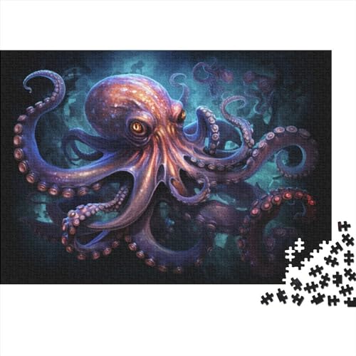 Oktopus-Monster-Puzzle, 1000 Teile, für Erwachsene, Puzzle für Erwachsene, 1000 Teile, Lernspiele (Größe 75x50 cm) von ADASTE