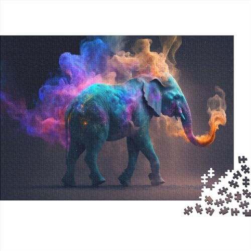 Tier-Elefant-Puzzle, 1000 Teile, für Erwachsene, Puzzle für Erwachsene, 1000 Teile, Lernspiele, Puzzle 75x50cm von ADASTE