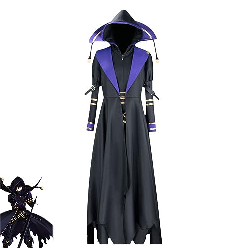 ADAira Anime Cid Kagenou Cosplay Kostüm Herren Umhang Uniform Set Halloween Outfit,S-Black von ADAira