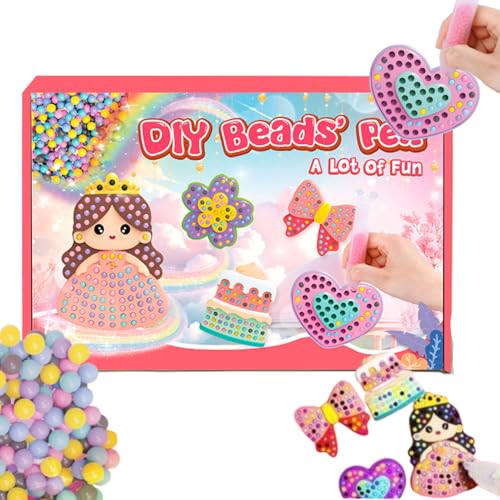 ADFUGE DIY Handmade Bead Diamond Painting,Creative Cartoon Princess Diamond Sticker, DIY Handmade Bead Stickers, 5d DIY Diamond Art Stickers Kits for Beginners, Kids (5patterns) von ADFUGE