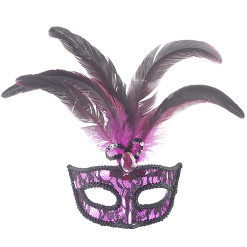 ADMAY Karnevalsmaske Maskenballmaske Weihnachts Cosplay Kostümparty, Pailletten, falsche Fassade, Perlenfeder, Schmetterlingsparty Liebe Im 8 (One Size) von ADMAY