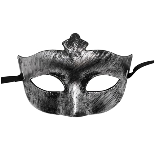 ADMAY Karnevalsmaske Maskenballmaske Weihnachts Cosplay Männer und Frauen Maskerade Vintage antike Form Koffer Klein (d-Silver, One Size) von ADMAY