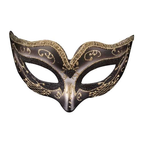 ADMAY Karnevalsmaske Maskenballmaske Weihnachts Cosplay Party für Halloween-Karneval und Feiertagsfeiern, einzigartig und unterhaltsam für alle Festlichkeiten Lichter Für Fenster (Black-1, One Size) von ADMAY