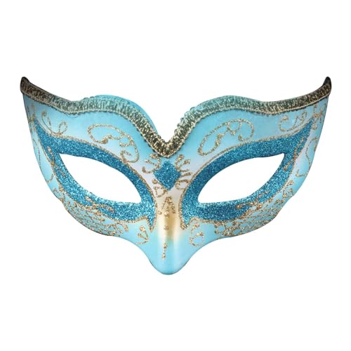 ADMAY Karnevalsmaske Maskenballmaske Weihnachts Cosplay Party für Halloween-Karneval und Feiertagsfeiern, einzigartig und unterhaltsam für alle Festlichkeiten Lichter Für Fenster (Blue-1, One Size) von ADMAY