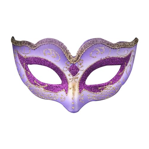 ADMAY Karnevalsmaske Maskenballmaske Weihnachts Cosplay Party für Halloween-Karneval und Feiertagsfeiern, einzigartig und unterhaltsam für alle Festlichkeiten Lichter Für Fenster (Purple-1, One Size) von ADMAY