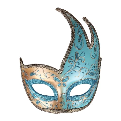 Karnevalsmaske Maskenballmaske Weihnachts Cosplay High-End-Maskerade für exklusive Partys, Maskerade und andere formelle Veranstaltungen, einzigartig und auffällig für jede (2-Sky Blue, One Size) von ADMAY