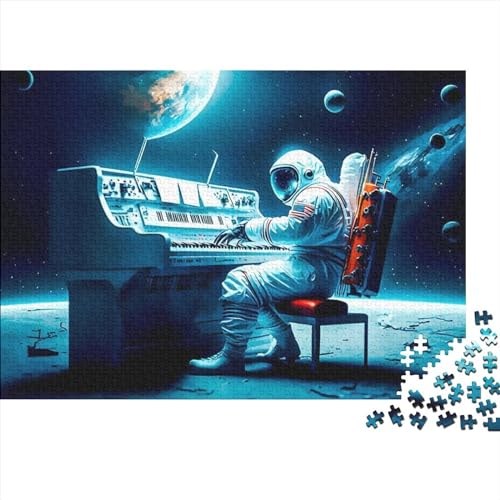 Puzzles Für Erwachsene, 1000-Teiliges Quadratisches Puzzle Mit Weltraum-Astronauten Für Erwachsene Und Kinder, Holzbrett-Puzzles, Lernspiel, Herausforderungsspielzeug, 75X50CM von ADMITO