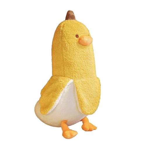 ADNOX Banane Ente Plüschtier Banane Großes Plüsch Kuschelweiches Kawaii Ente Banane Kuscheltier, Kissen Geschenk 50-90cm von ADNOX