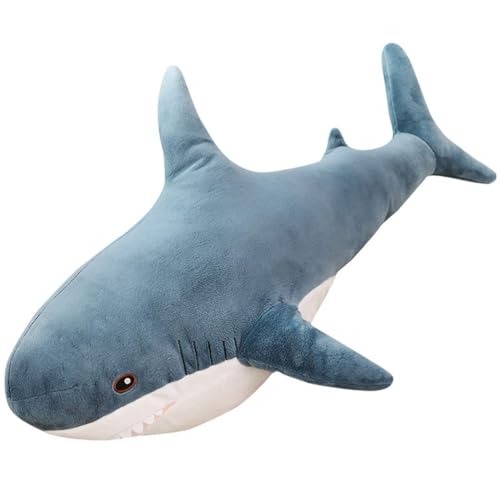 ADNOX Cartoon Shark Plüschtier - 45cm, Ocean Aquatic Animals Shark Doll Kinder Huggable Plushie Toy Geburtstagsgeschenk von ADNOX