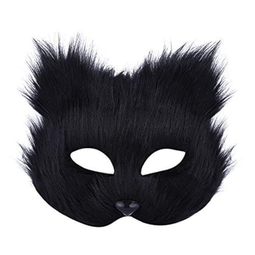 ADNOX Dämon Maske Teufel Maske Horror Halbgesicht Maske Maskerade Schaum Maske Gruselig Rot Halbgesicht Widder Horn Teufel Maske für Monster Cosplay Kostüm von ADNOX