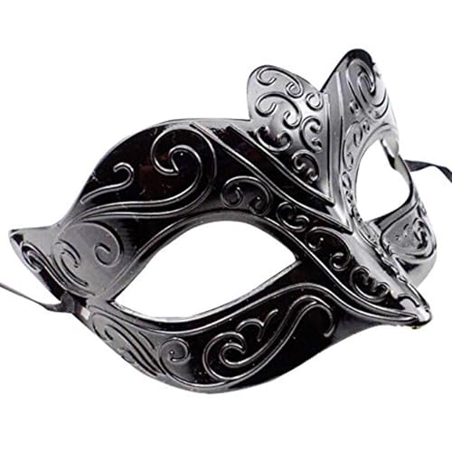 ADNOX Elegante Maske Schwarz – Verführerisches Damen Accessoire für Maskerade, Karneval, Halloween von ADNOX